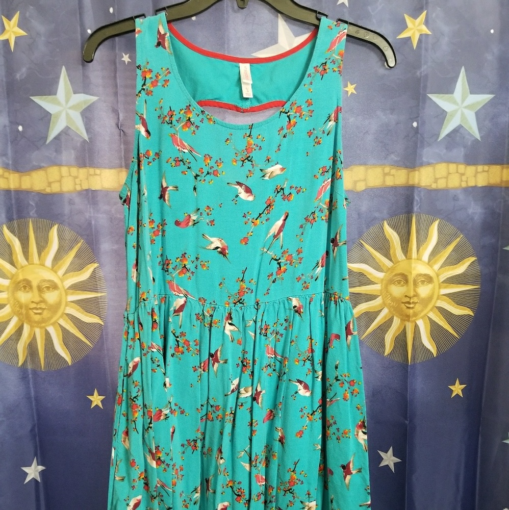 Bird Print Dress
